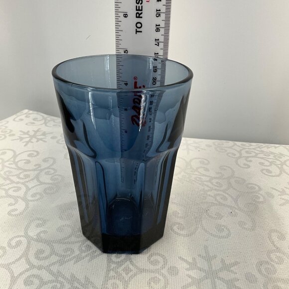 Libbey Gibraltar Dusky Blue Set Of 2 Blue Tall Glasses - Picture 6 of 6